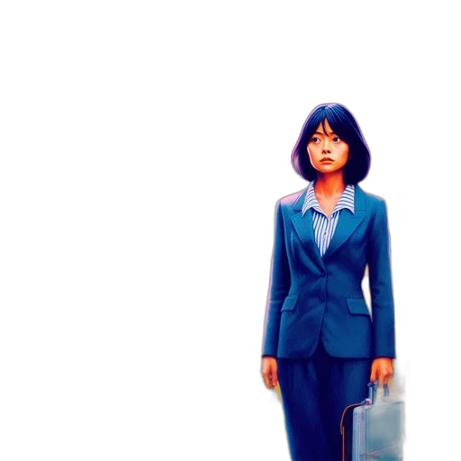 staff, jacket, dress, photorealistic transparent PNG cut-out