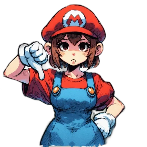 dress, hat, staff, face transparent PNG cut-out