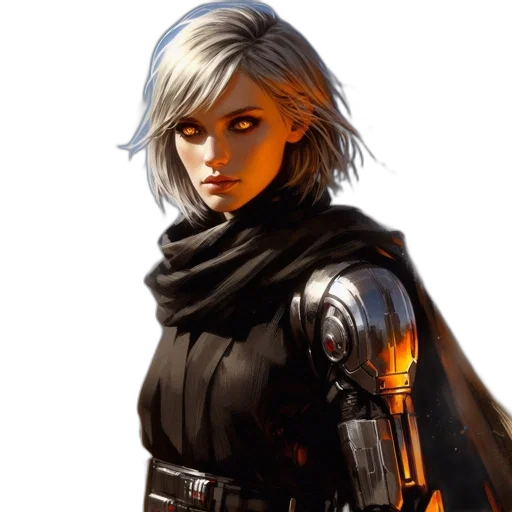 jacket, face, concept art, comic book art transparent PNG cut-out