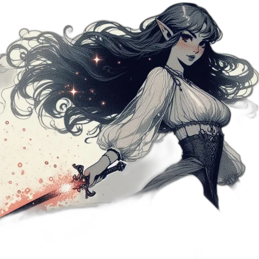 sword, staff, dress, weapon transparent PNG cut-out