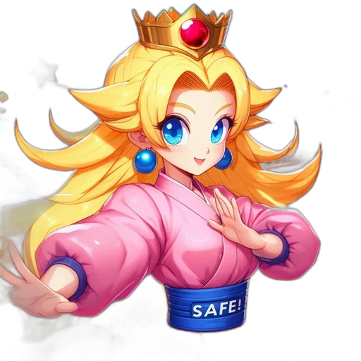 crown, staff, dress, pixel art transparent PNG cut-out