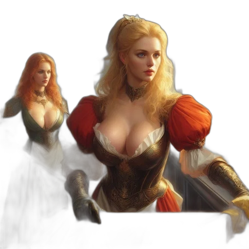 dress, crown, fantasy art, concept art transparent PNG cut-out