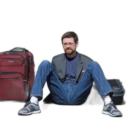 jacket, staff, furniture, man transparent PNG cut-out