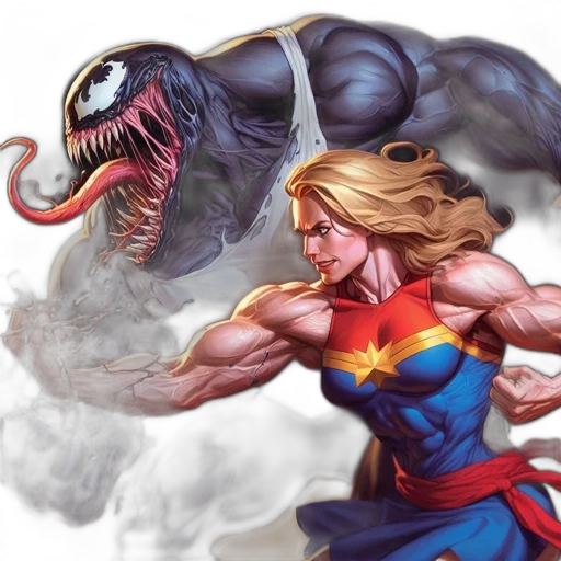 comic book art, concept art, fantasy art, female transparent PNG cut-out