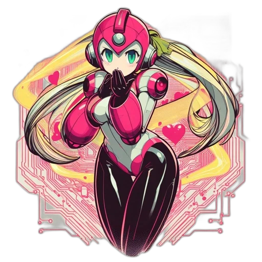 robot, concept art, pixel art, anime transparent PNG cut-out