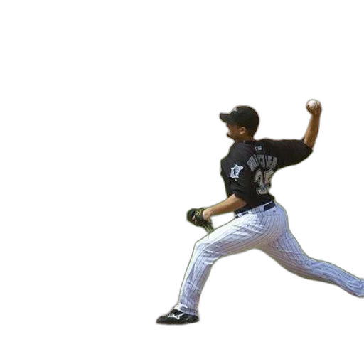baseball, player, black, jersey transparent PNG cut-out