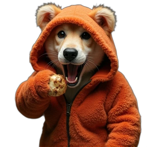 jacket, animal, food, staff transparent PNG cut-out