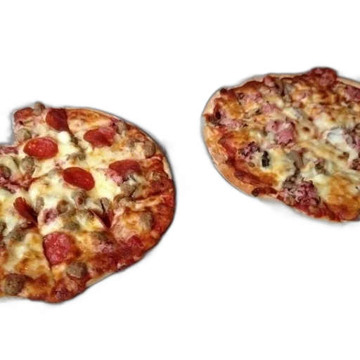 food, 3d render, photorealistic, two transparent PNG cut-out