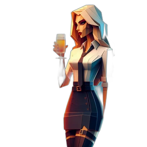 dress, jacket, staff, concept art transparent PNG cut-out
