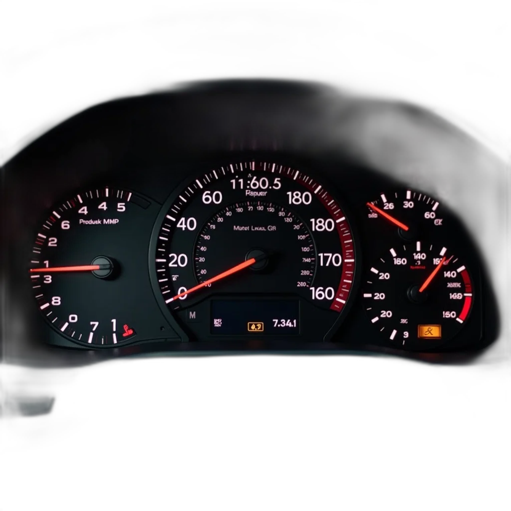 car, close-up, dashboard, speedometer transparent PNG cut-out