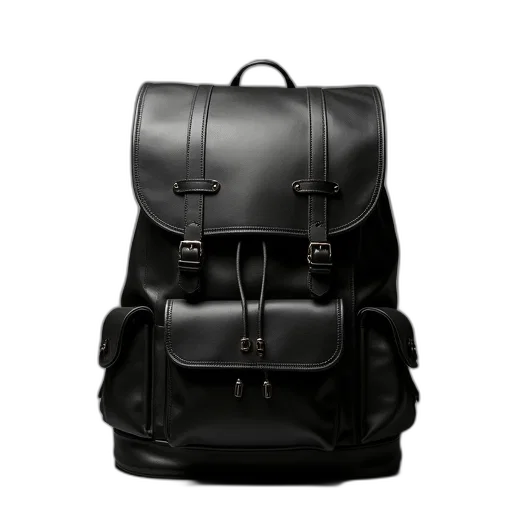 3d render, dark, large, rucksack transparent PNG cut-out
