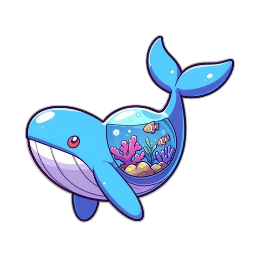 creature, animal, vaporwave, pixel art transparent PNG cut-out