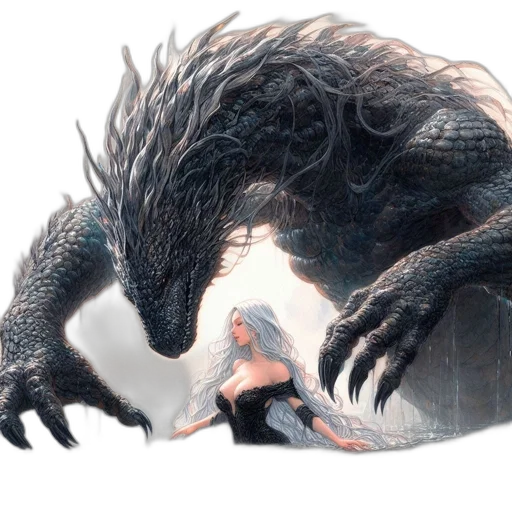 dragon, creature, animal, concept art transparent PNG cut-out