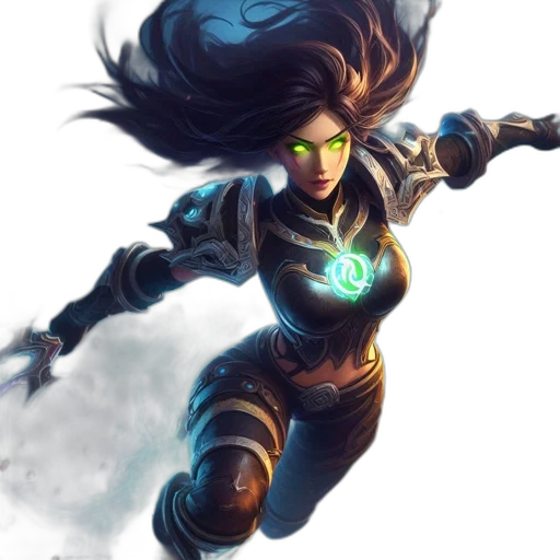 concept art, comic book art, fantasy art, cyberpunk transparent PNG cut-out