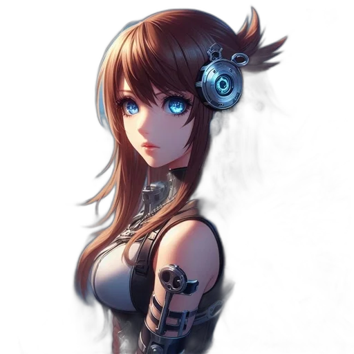 robot, staff, dress, face transparent PNG cut-out