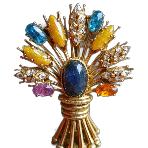 jewelry, crown, staff, vintage transparent PNG cut-out