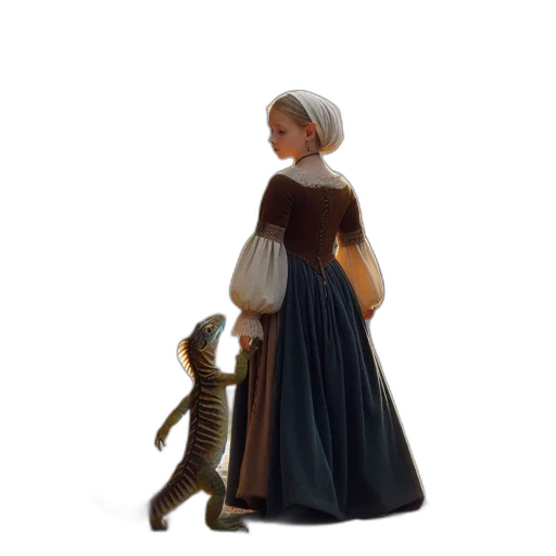 staff, dragon, dress, animal transparent PNG cut-out