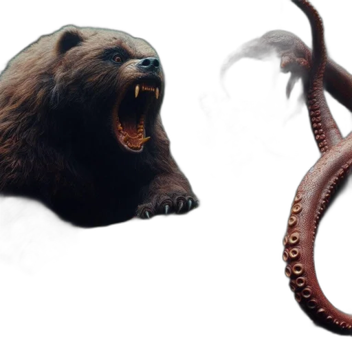 creature, animal, concept art, 3d render transparent PNG cut-out