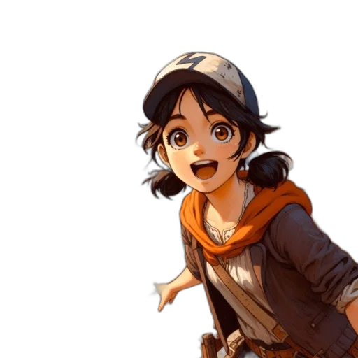 weapon, staff, hat, face transparent PNG cut-out