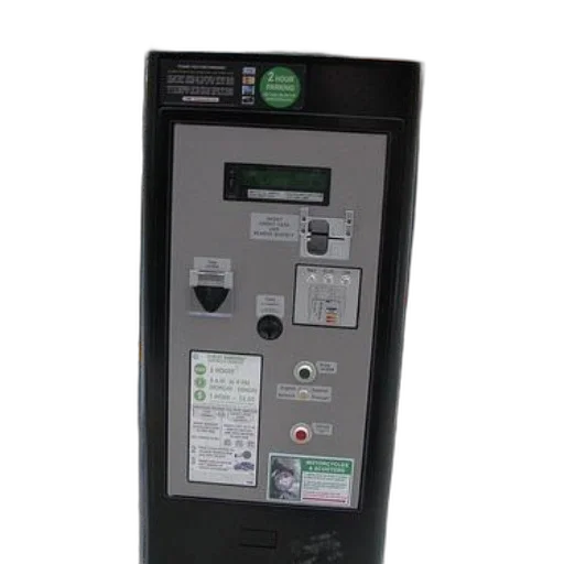 parking, meter, green, sticker transparent PNG cut-out