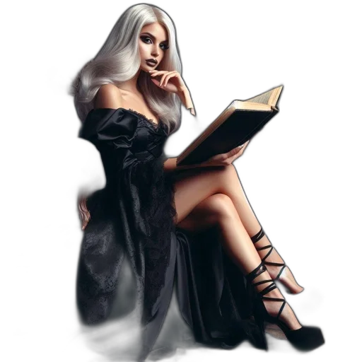 dress, shoes, fantasy art, concept art transparent PNG cut-out