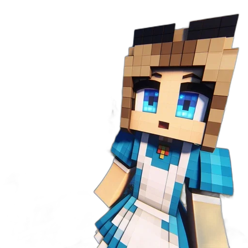 staff, 3d render, pixel art, anime transparent PNG cut-out