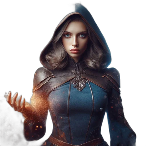 jacket, face, fantasy art, concept art transparent PNG cut-out