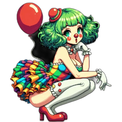 dress, staff, pixel art, concept art transparent PNG cut-out