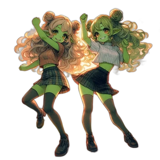 concept art, watercolor, pixel art, anime transparent PNG cut-out