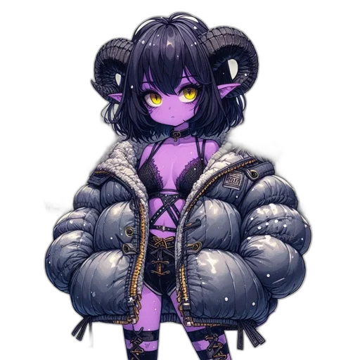 jacket, creature, cyberpunk, concept art transparent PNG cut-out