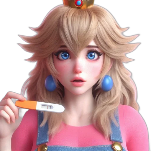 face, 3d render, concept art, anime transparent PNG cut-out