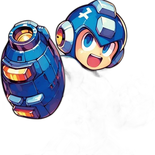 robot, weapon, concept art, pixel art transparent PNG cut-out