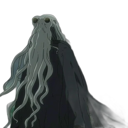creature, hair, mask, dress transparent PNG cut-out