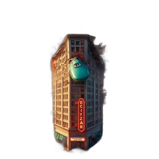 building, robot, bottle, mask transparent PNG cut-out
