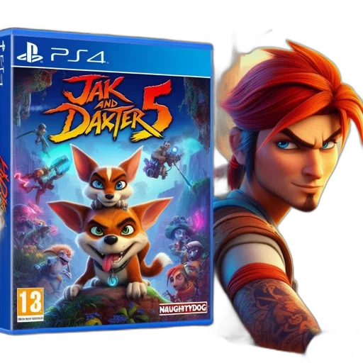 concept art, cover, art, jak transparent PNG cut-out