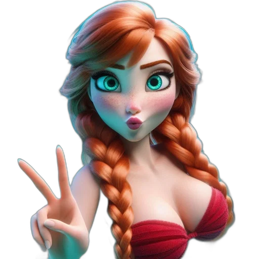 face, fantasy art, 3d render, concept art transparent PNG cut-out