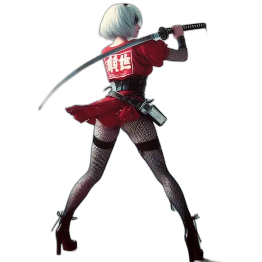weapon, staff, sword, robot transparent PNG cut-out