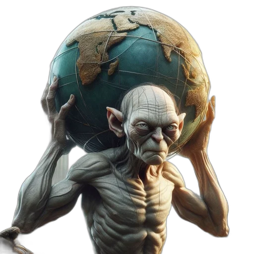 creature, face, mask, staff transparent PNG cut-out