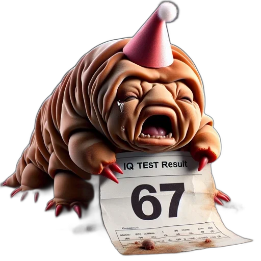 creature, 3d render, anthropomorphic, large transparent PNG cut-out