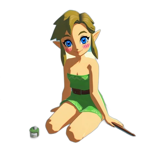 dress, staff, weapon, jewelry transparent PNG cut-out