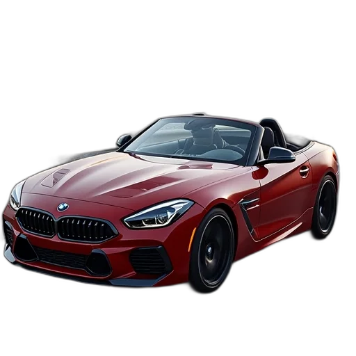 car, 3d render, photorealistic, bmw transparent PNG cut-out