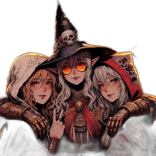 hat, staff, dragon, mask transparent PNG cut-out