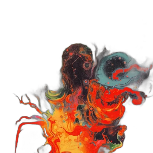 mask, hair, dragon, face transparent PNG cut-out