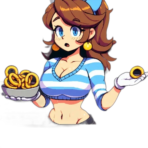 staff, dress, hat, food transparent PNG cut-out