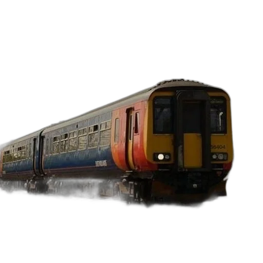 3d render, photorealistic, colorful, train transparent PNG cut-out