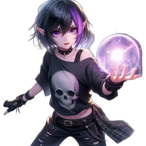 staff, weapon, jacket, jewelry transparent PNG cut-out