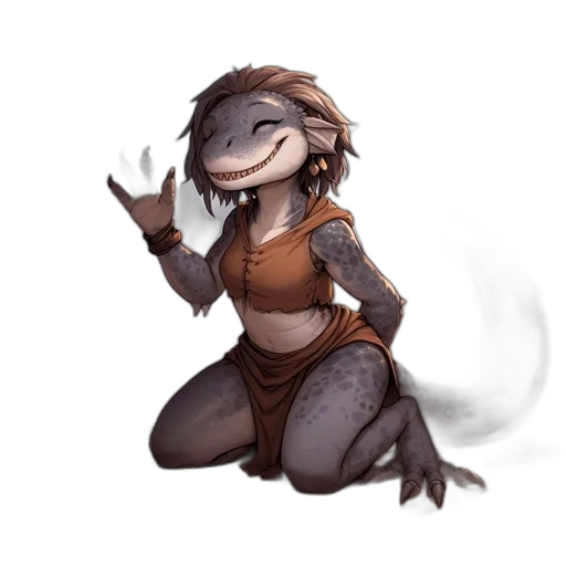 dragon, staff, creature, fantasy art transparent PNG cut-out