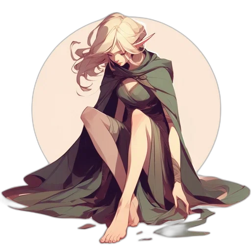 dress, creature, concept art, pixel art transparent PNG cut-out
