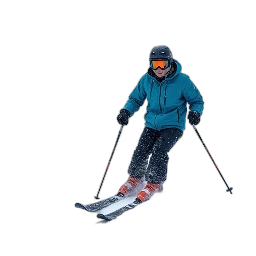 jacket, staff, snow, screen transparent PNG cut-out