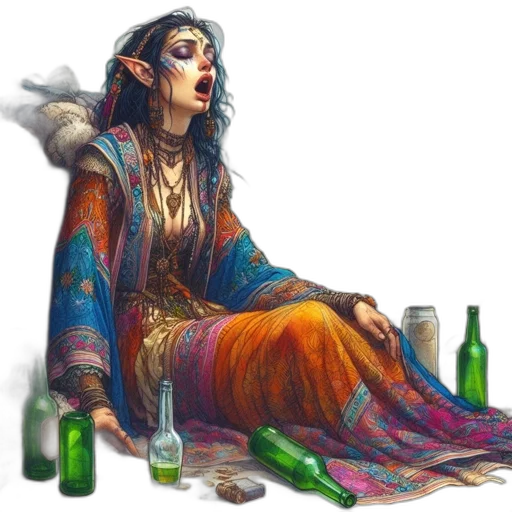jewelry, dress, fantasy art, concept art transparent PNG cut-out